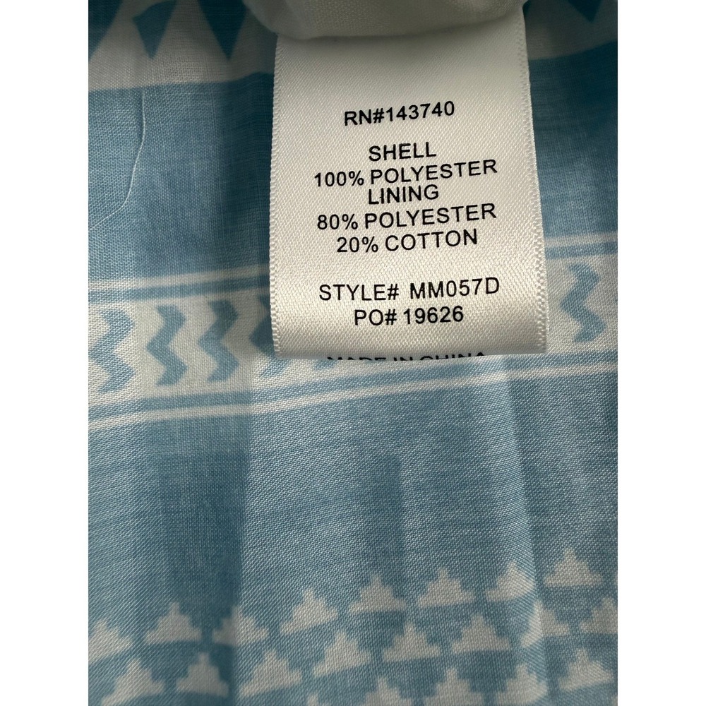 Tuckernuck Hyacinth House Blaine Mini Dress Size S Blue White Boho Flowy Chic - Picture 4 of 8